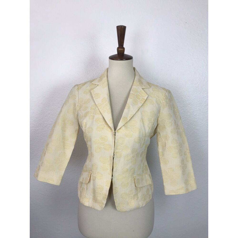 Yansi Fugel Print Single Breast Jacket